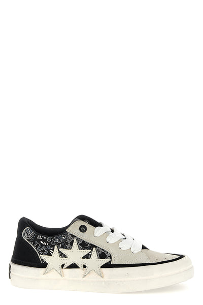 bandana sunset skate bandana and suede print leather sneakers