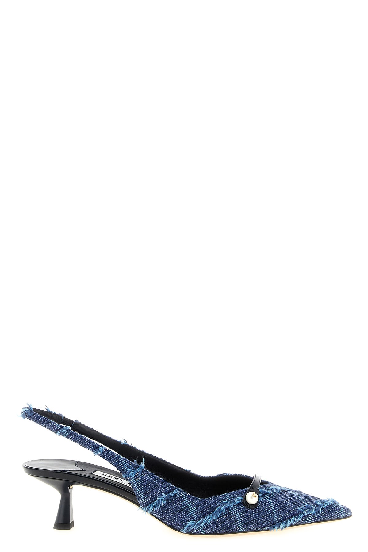 jimmy choo amita slingback redefines a classic silhouette through a navy blue