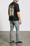 chateau stamp sun-faded cotton t-shirt