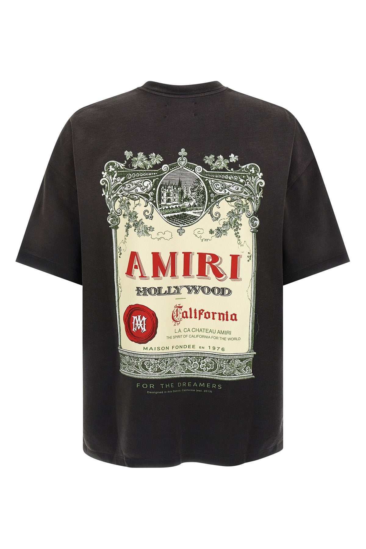 chateau stamp sun-faded cotton t-shirt