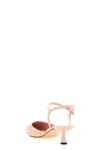 aren patent leather and lamé thread patent leather slingbacks