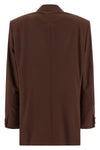 amedeo double-breasted light wool blazer