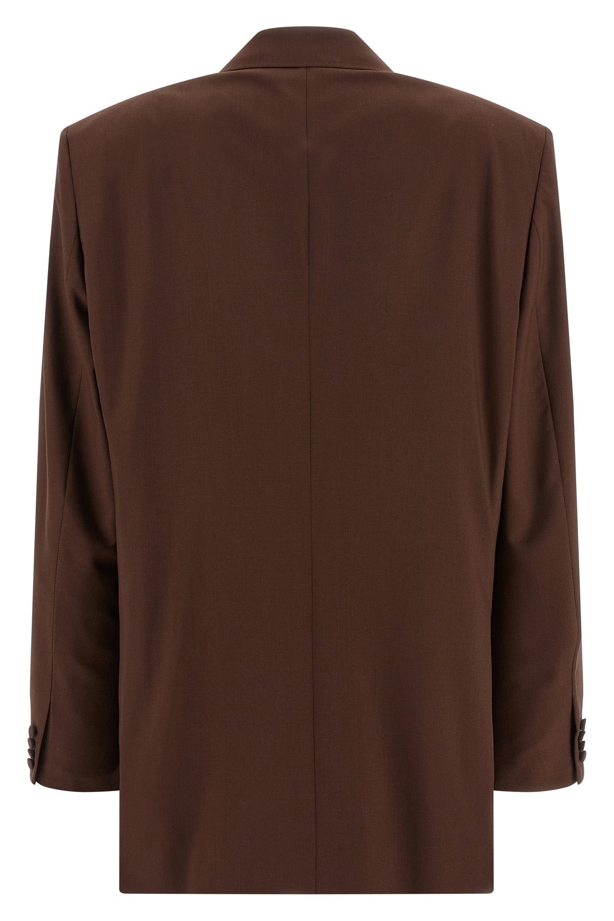 amedeo double-breasted light wool blazer