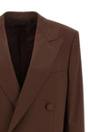 amedeo double-breasted light wool blazer