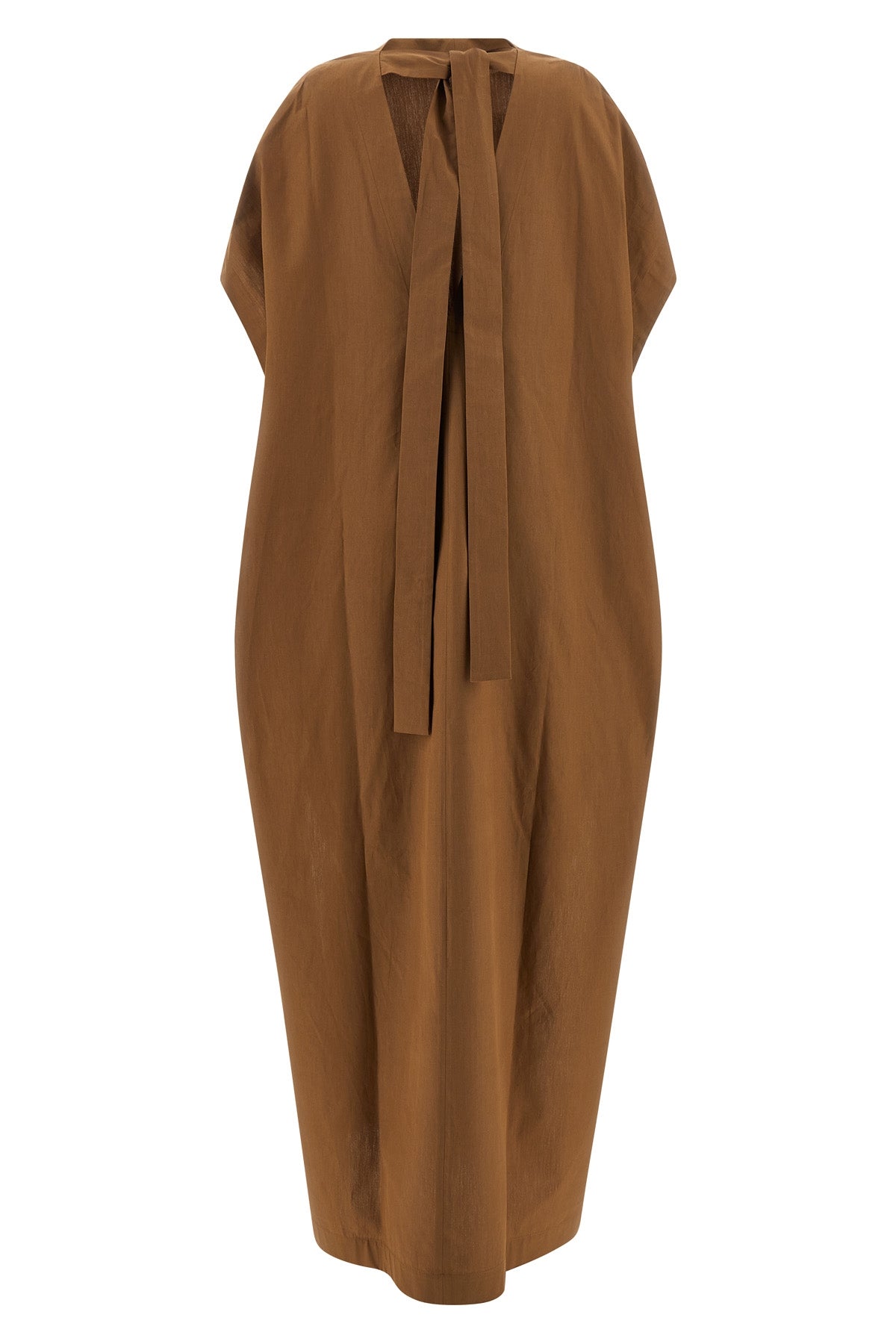 long nicla dress in cotton poplin