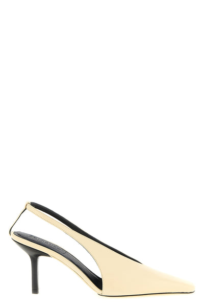 evelina glove-effect nappa leather slingbacks