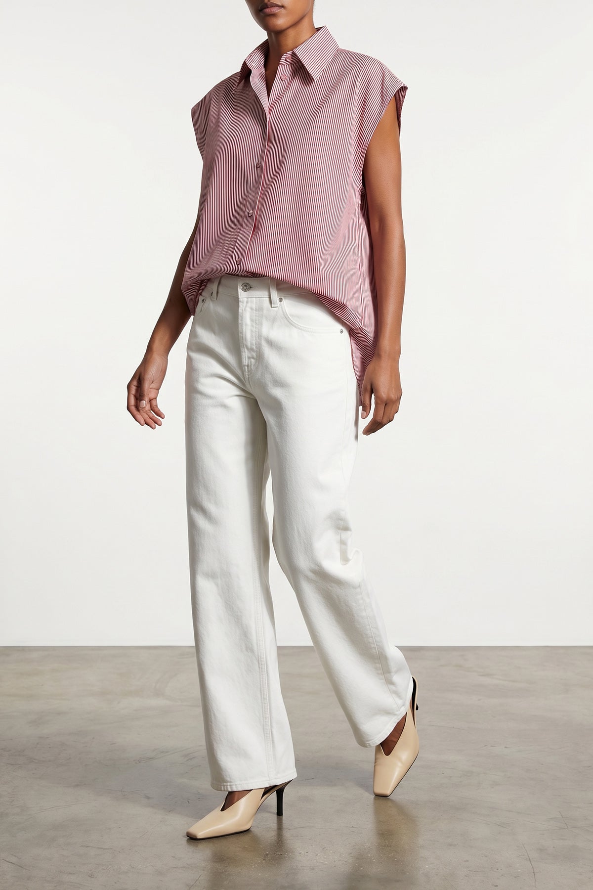 mens striped malik shirt in cotton poplin