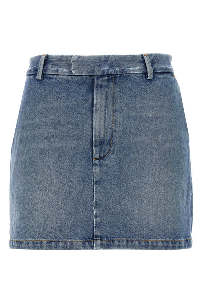 lula denim miniskirt