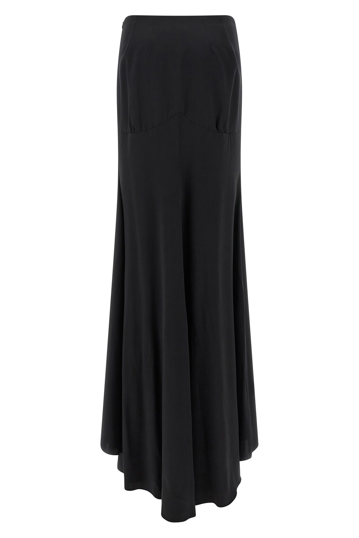 long rima skirt in double stretch silk satin