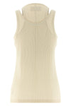 filippa ribbed stretch cotton top