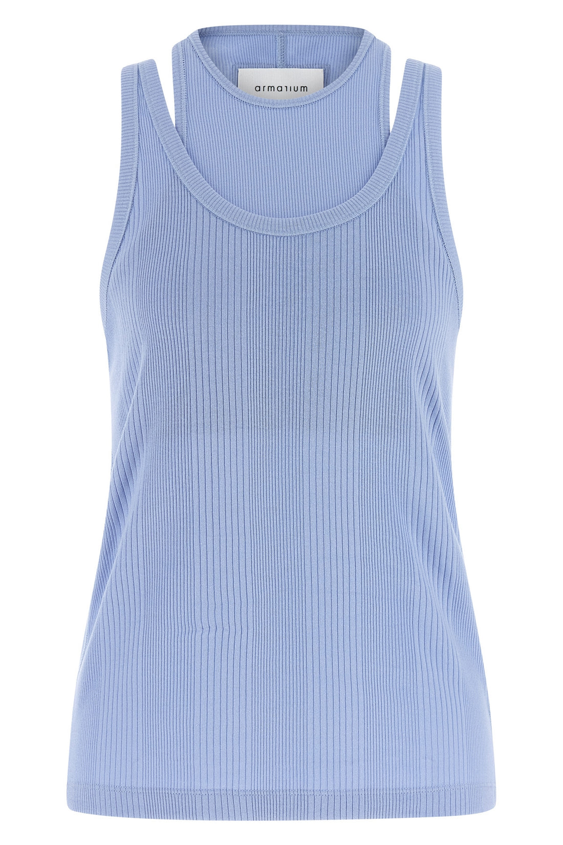 ARMARIUM M filippa ribbed stretch cotton top