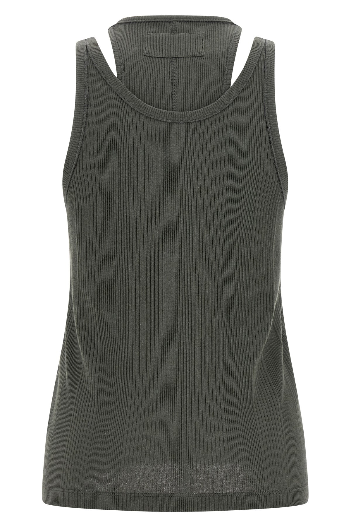 filippa ribbed stretch cotton top
