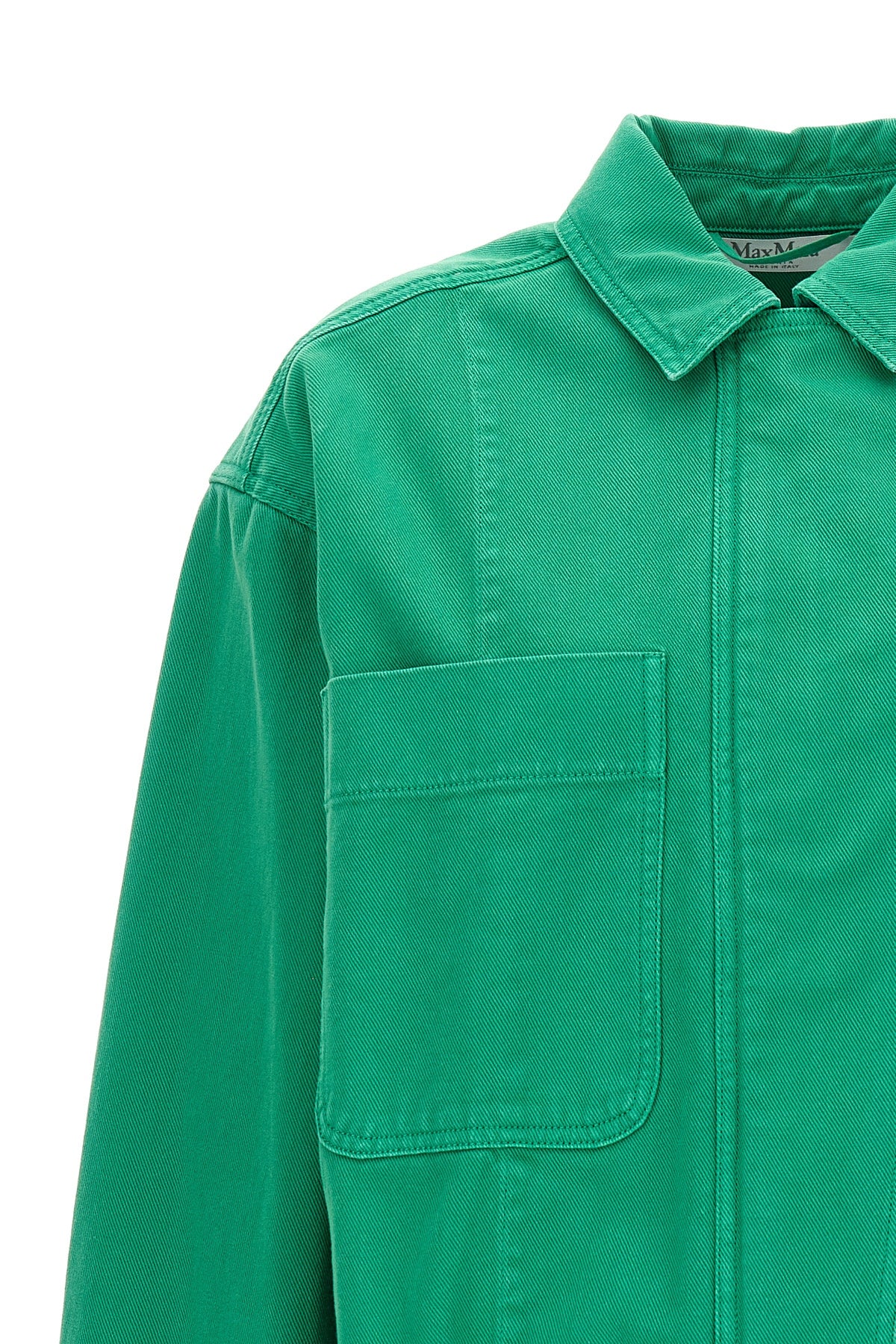arturo cropped jacket in garment-dyed cotton drill