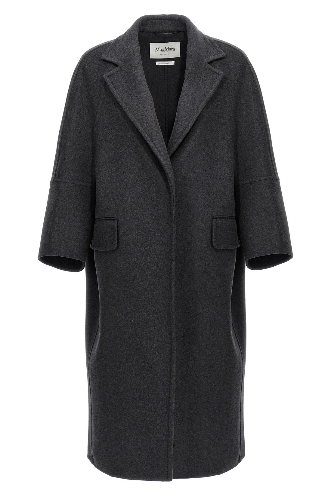 MAX MARA 38 asburgo mélange wool and cachemire cloth coat