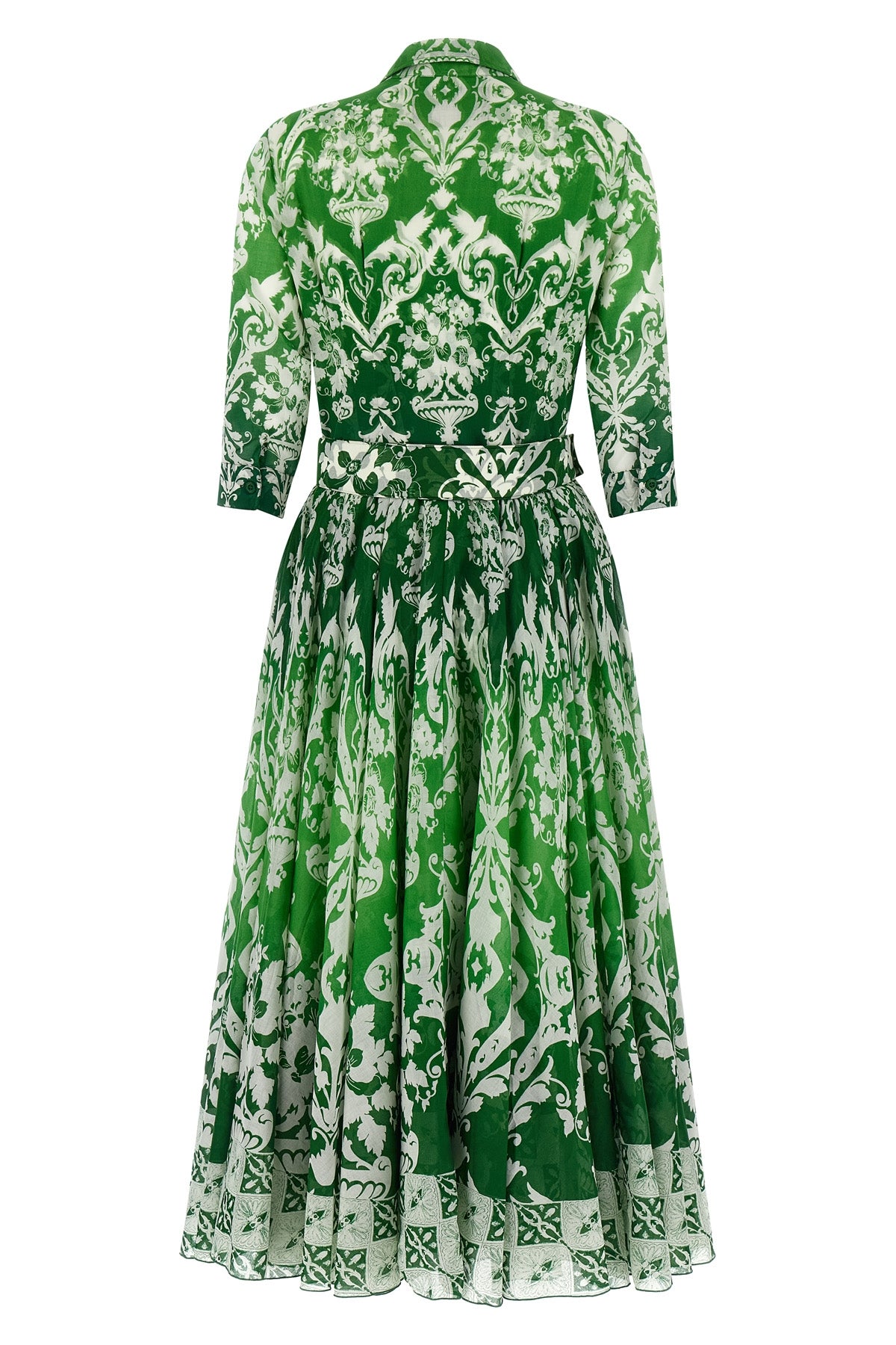 all over print cotton muslin aster midi dress