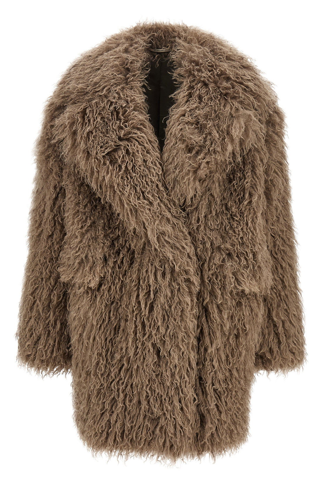 TAGLIATORE 38 the tagliatore astrid coat stands out for its enveloping oversize silhouette
