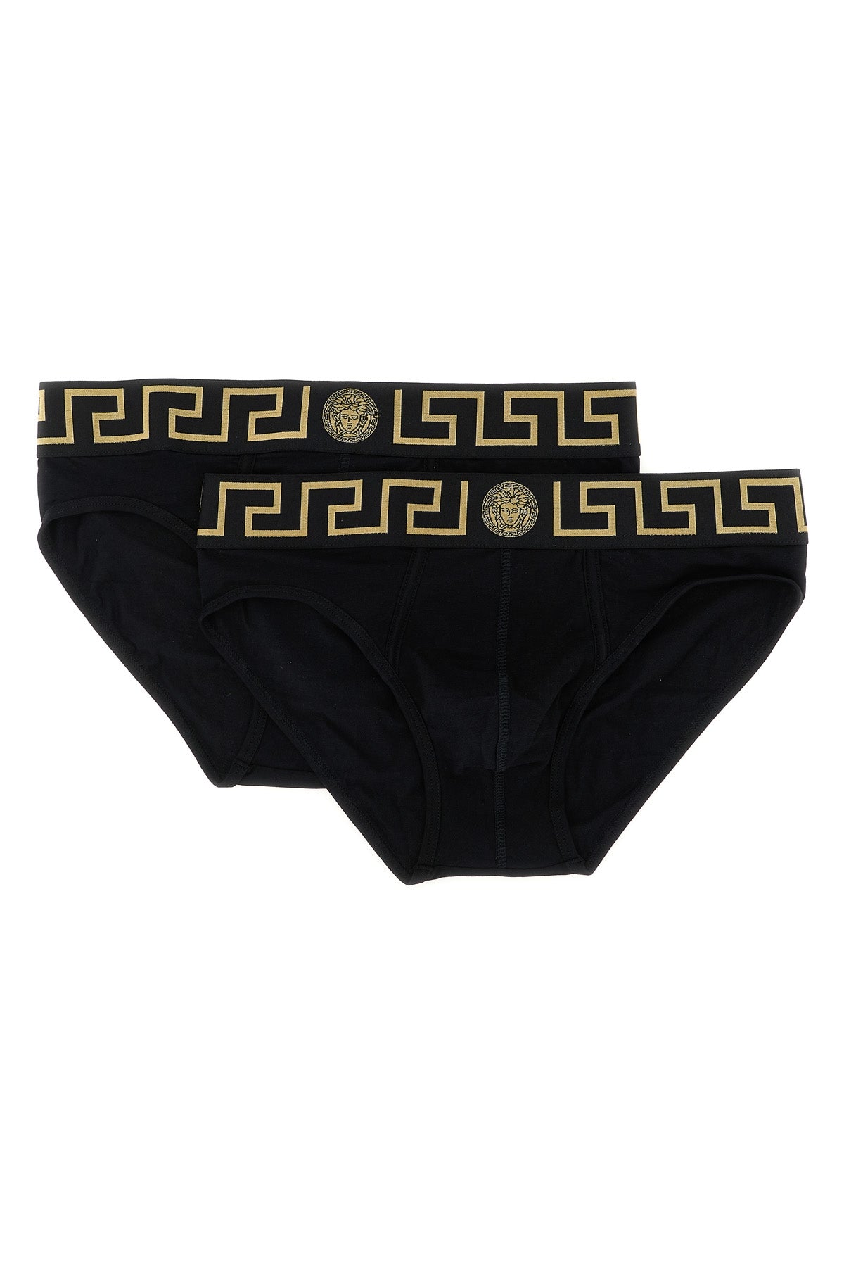 the bi-pack of versace stretch cotton briefs