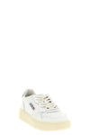 the autry medalist low sneaker features a structured silhouette
