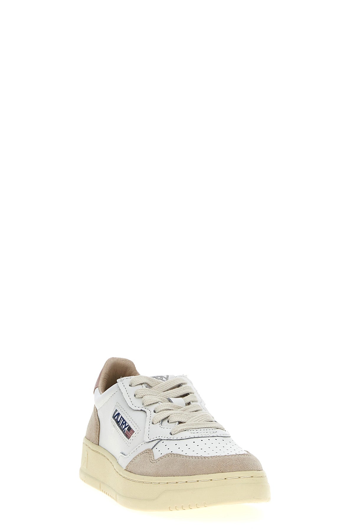autry 01 two-tone leather and suede sneakers