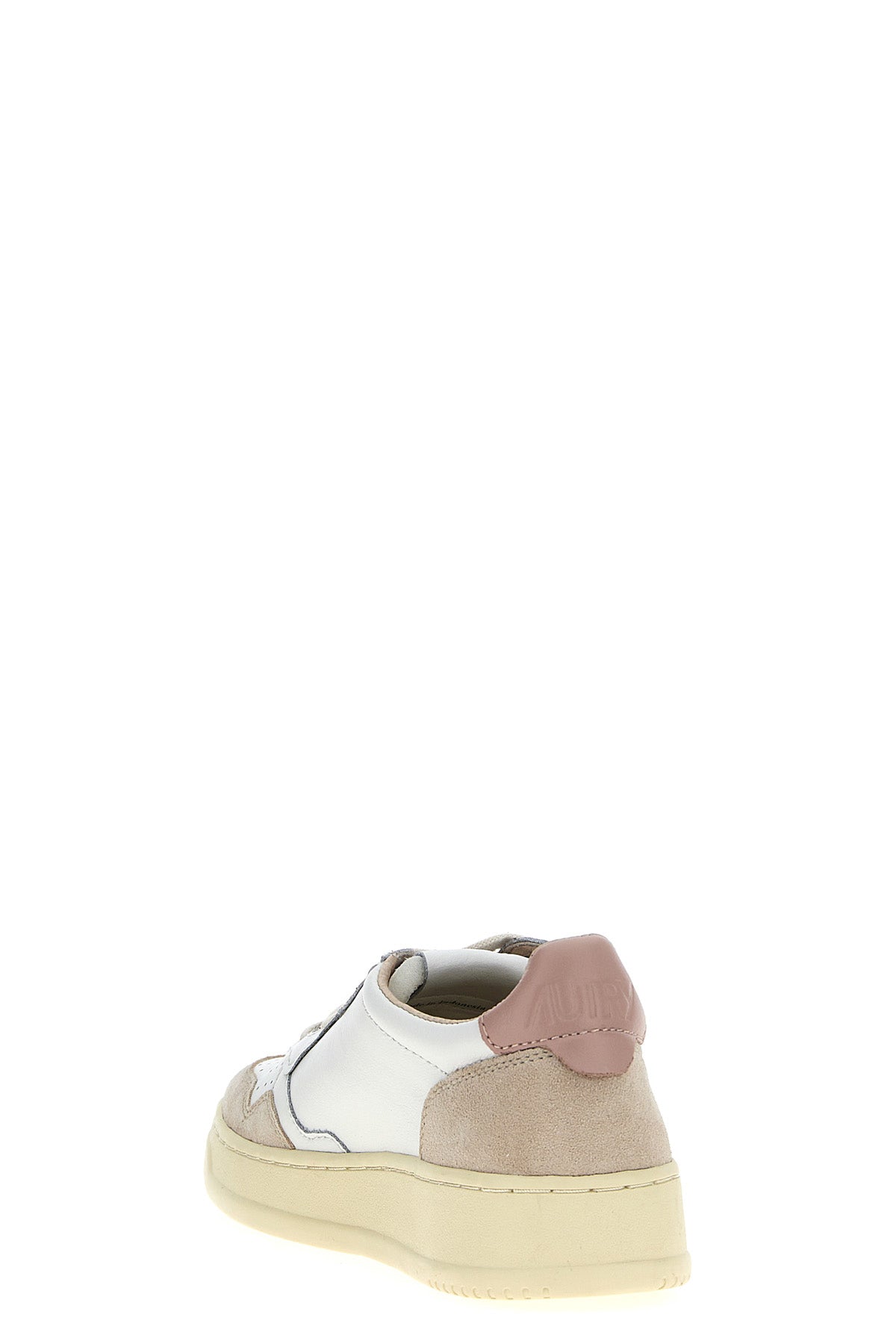 autry 01 two-tone leather and suede sneakers