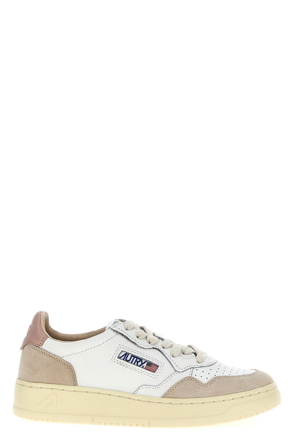 autry 01 two-tone leather and suede sneakers