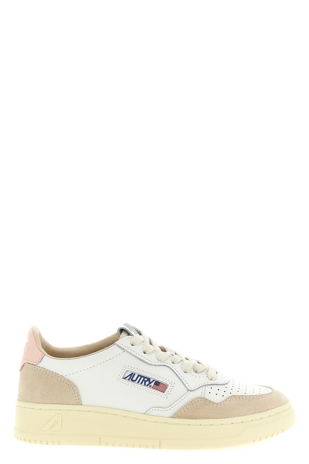 autry 01 two-tone leather and suede sneakers