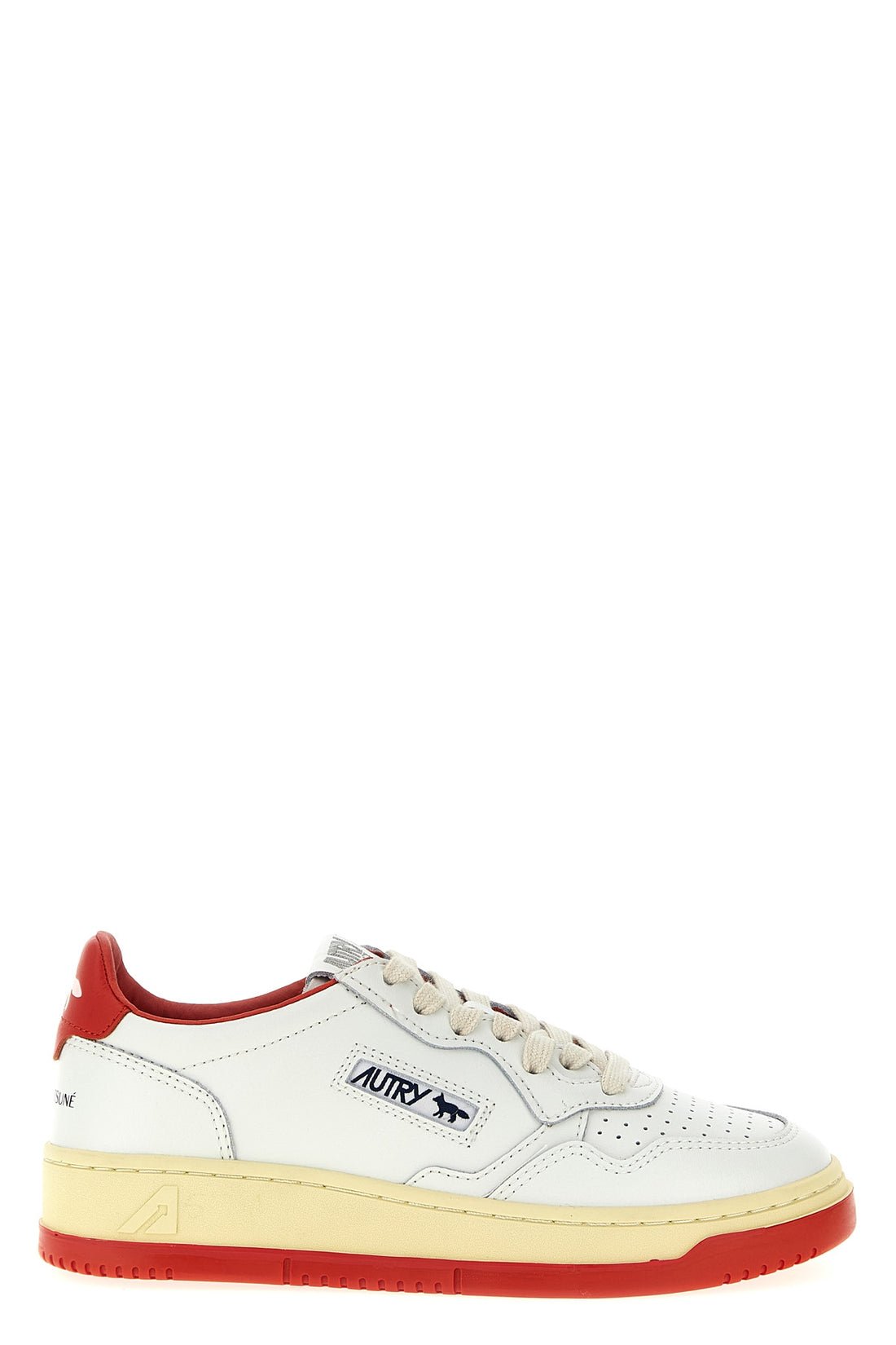 AUTRY 36 autry x maison kitsuné medalist low leather sneakers