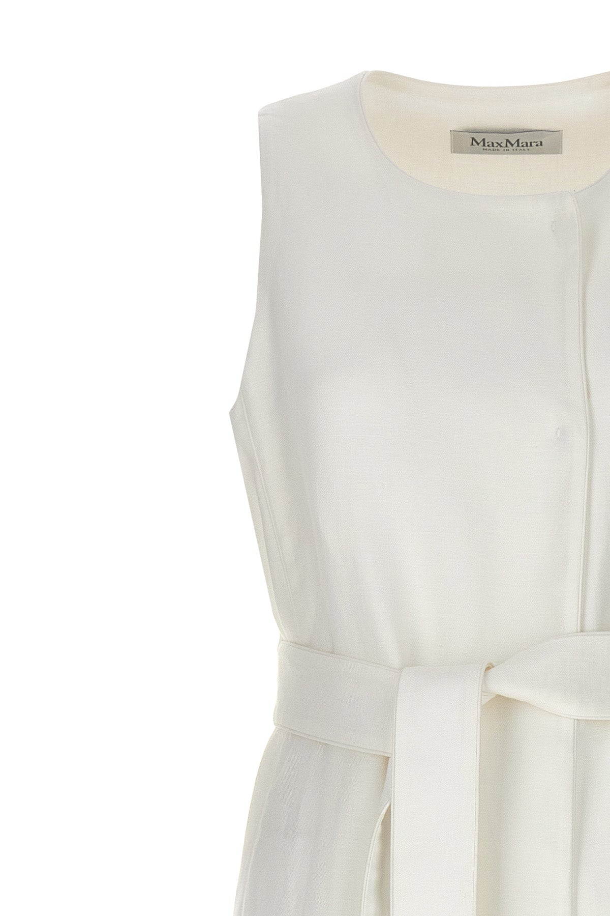 aureo long linen vest
