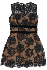 lace mini dress with bows