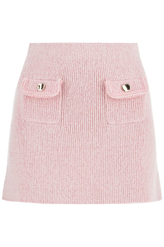 knitted mini skirt