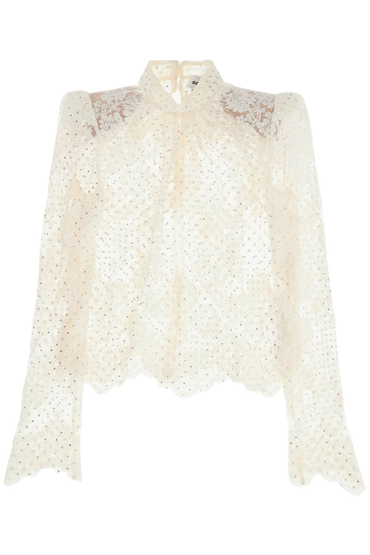 lace top with rhinest