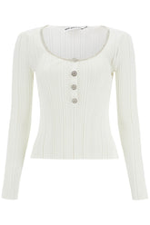 "knit top with crystals embell