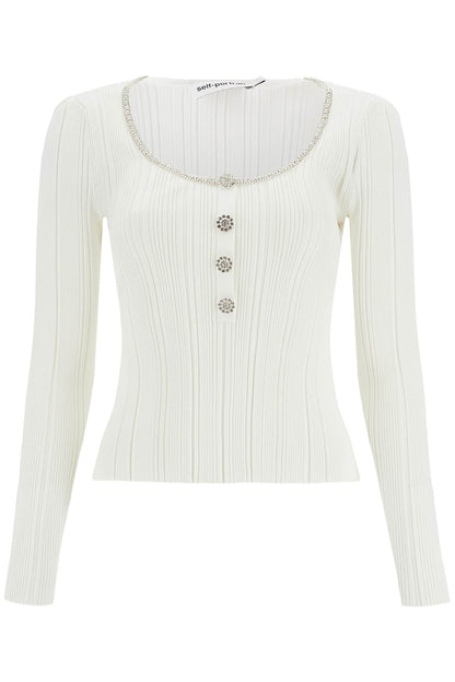 &quot;knit top with crystals embell