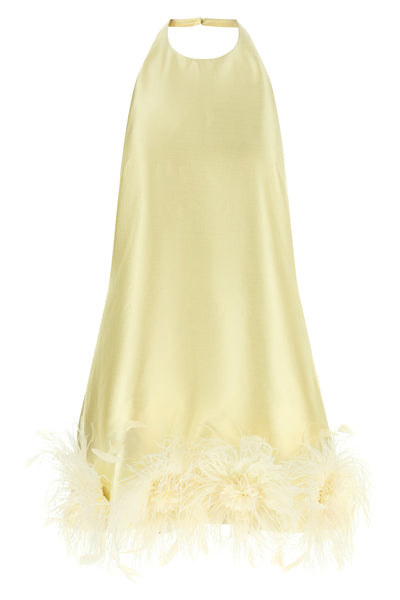 the self-portrait mini dress redefines evening wear through a precise architectu