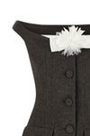 the self portrait short dress is distinguished by a structured model