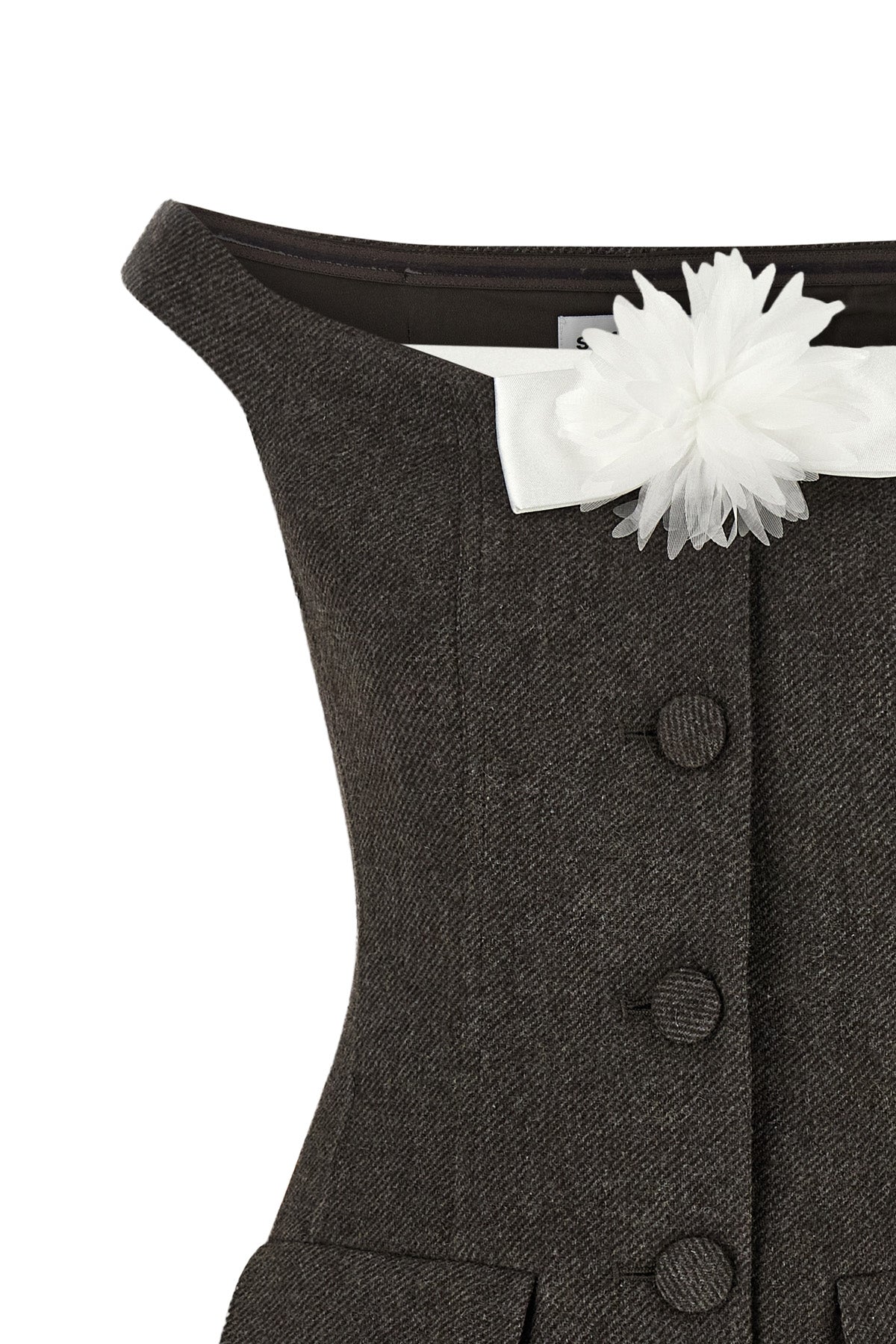 the self portrait short dress is distinguished by a structured model