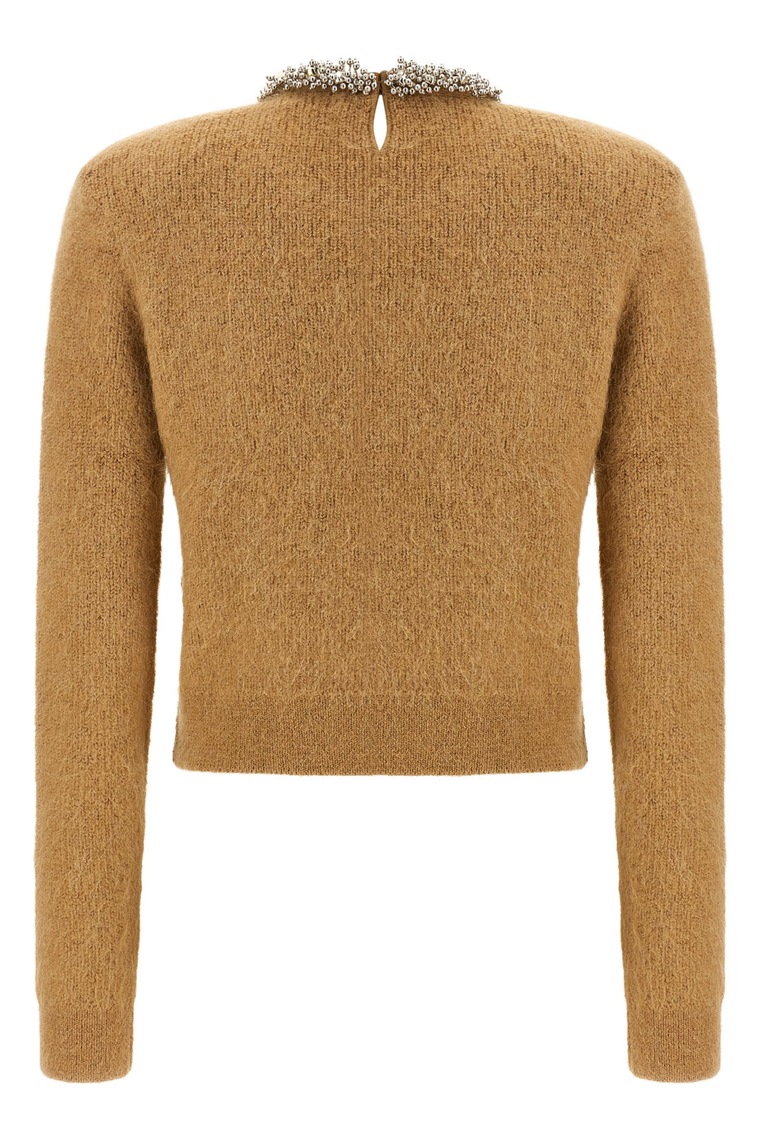 SELF PORTRAIT M the self-portrait crewneck sweater redefines everyday elegance through a clever