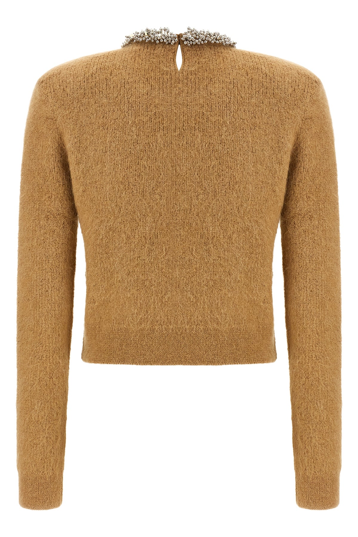 the self-portrait crewneck sweater redefines everyday elegance through a clever