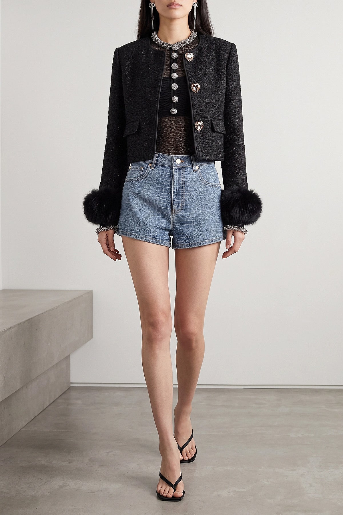 the self-portrait bodysuit defines a new concept of evening elegance through met