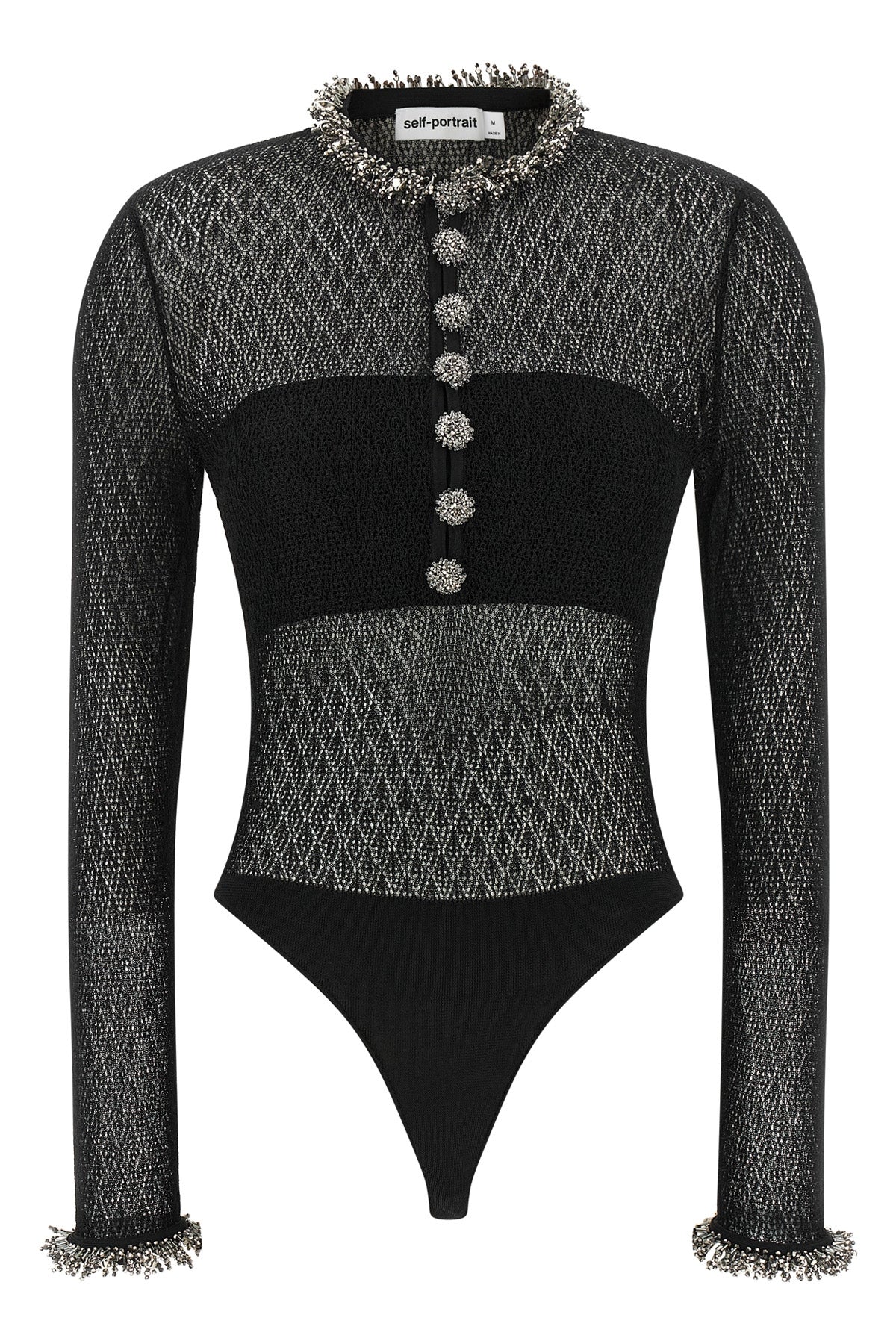 the self-portrait bodysuit defines a new concept of evening elegance through met