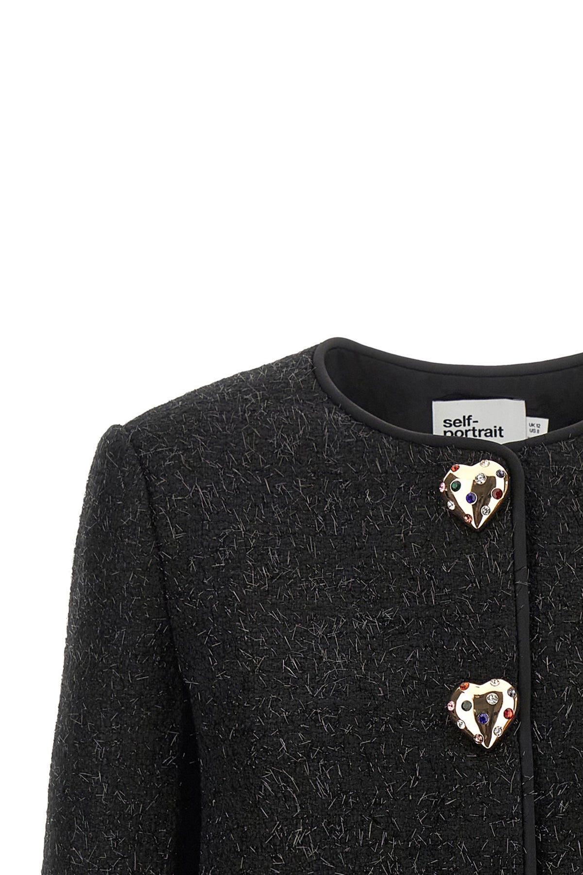 the self-portrait cropped jacket redefines the codes of contemporary tailoring t