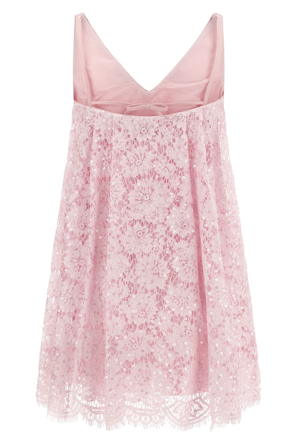 the self-portrait mini dress defines a flared silhouette through precise sartori