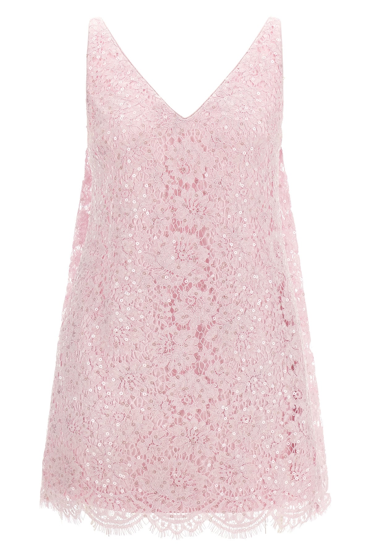 the self-portrait mini dress defines a flared silhouette through precise sartori