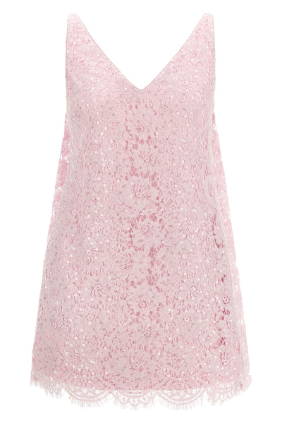 the self-portrait mini dress defines a flared silhouette through precise sartori