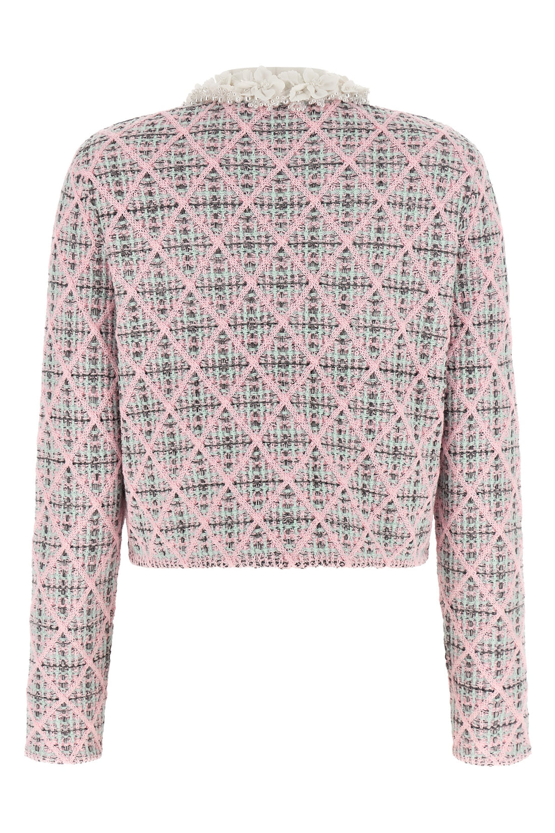 SELF PORTRAIT M the self-portrait cardigan redefines everyday elegance through a cropped model