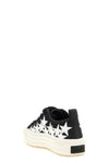 glitter stars court low sneakers in glitter fabric