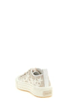 ma quad stars court low sneakers in monogram ma quad jacquard fabric and lea