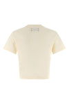 hollywood tee cotton crewneck cropped t-shirt