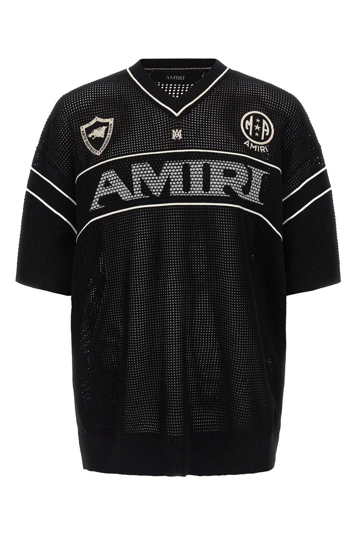 amiri sport viscose mesh knit t-shirt