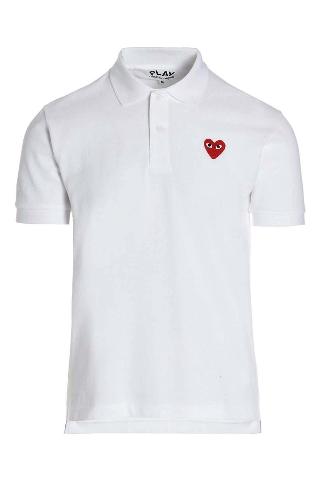 COMME DES GARÇONS PLAY L piqué cotton polo shirt